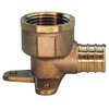 Apollo Pex 3/4 in. Brass PEX Barb x 3/4 in. Female Pipe Thread Adapter 90-Degree Drop-Ear Elbow APXDEE34